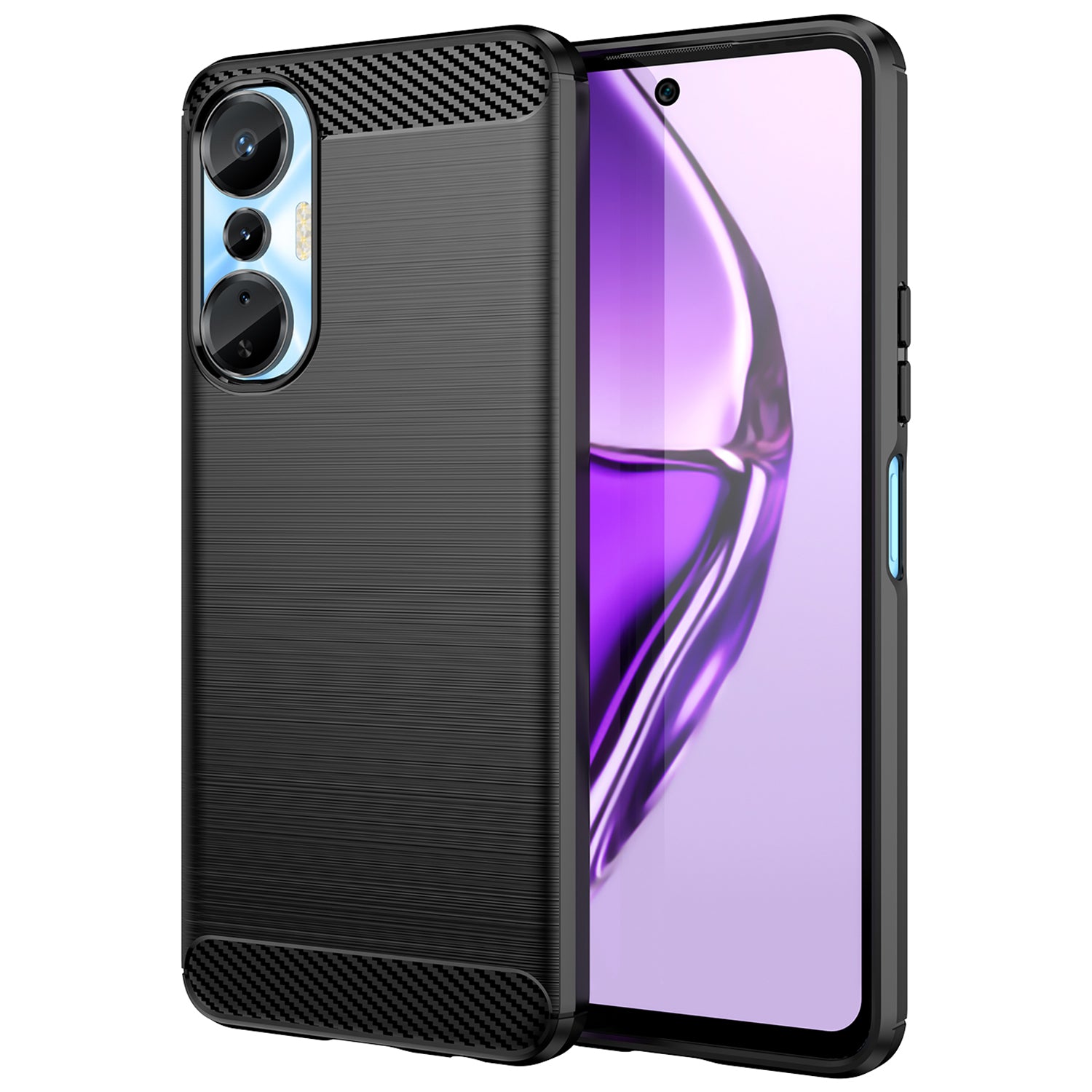 For Infinix Hot 20S 4G Carbon Fiber Texture Anti-collision Phone Case Soft TPU Brushed Surface Protective Cover For Infinix Hot 20S 4G Carbon Fiber Texture Anti-collision Phone Case Soft TPU Brushed Surface Protective Cover